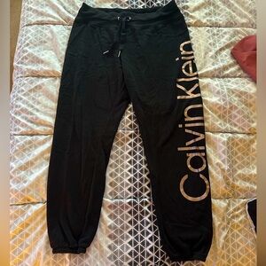 Calvin Klein Joggers with Gold Lettering